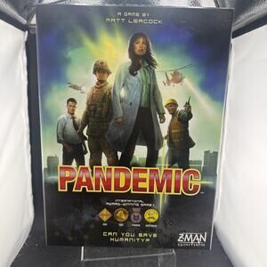 Z-Man Games Pandemic Cooperative Strategy Board Game 2+ Players Ages 8+ Complete